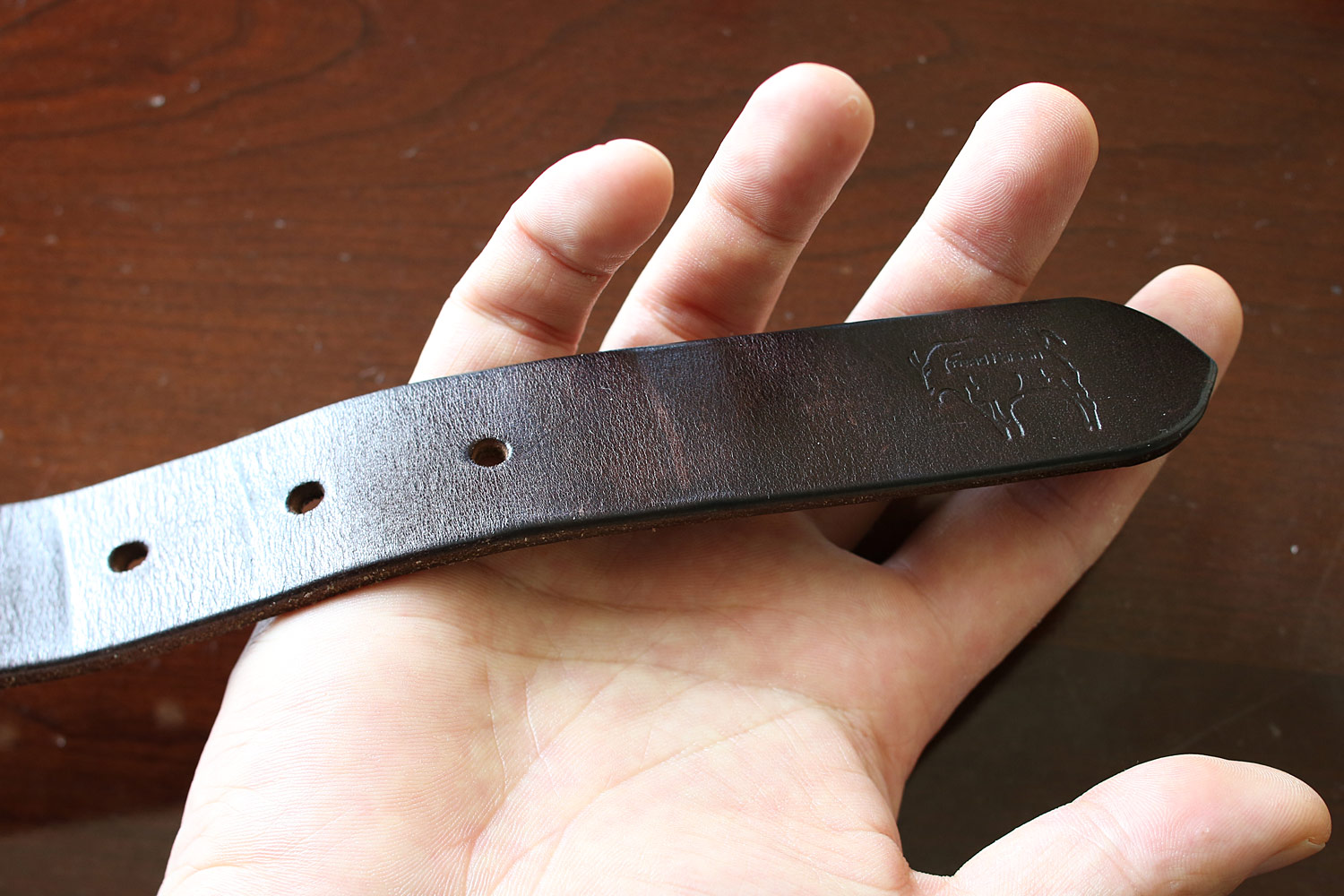 だんだんといい味がでてきた トラッドバイソン メンズレザーベルト Tradbison Leather Belt 男前製作所 ｍｏｒｐｈｏｓｅ 読んでプラスなブログ